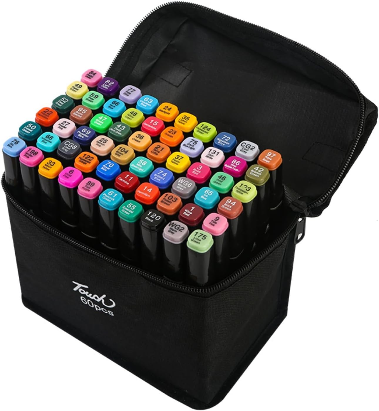 شنطة اقلام تحديد تاتش ماركر رقم عالية الجودة - 60 لون