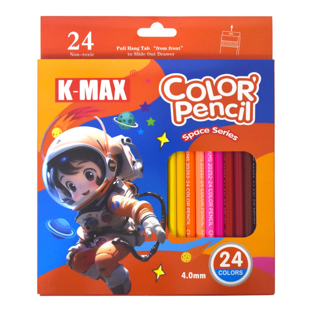 الوان خشب K-MAX 24 لون رقم.20252-24 - برتقالى