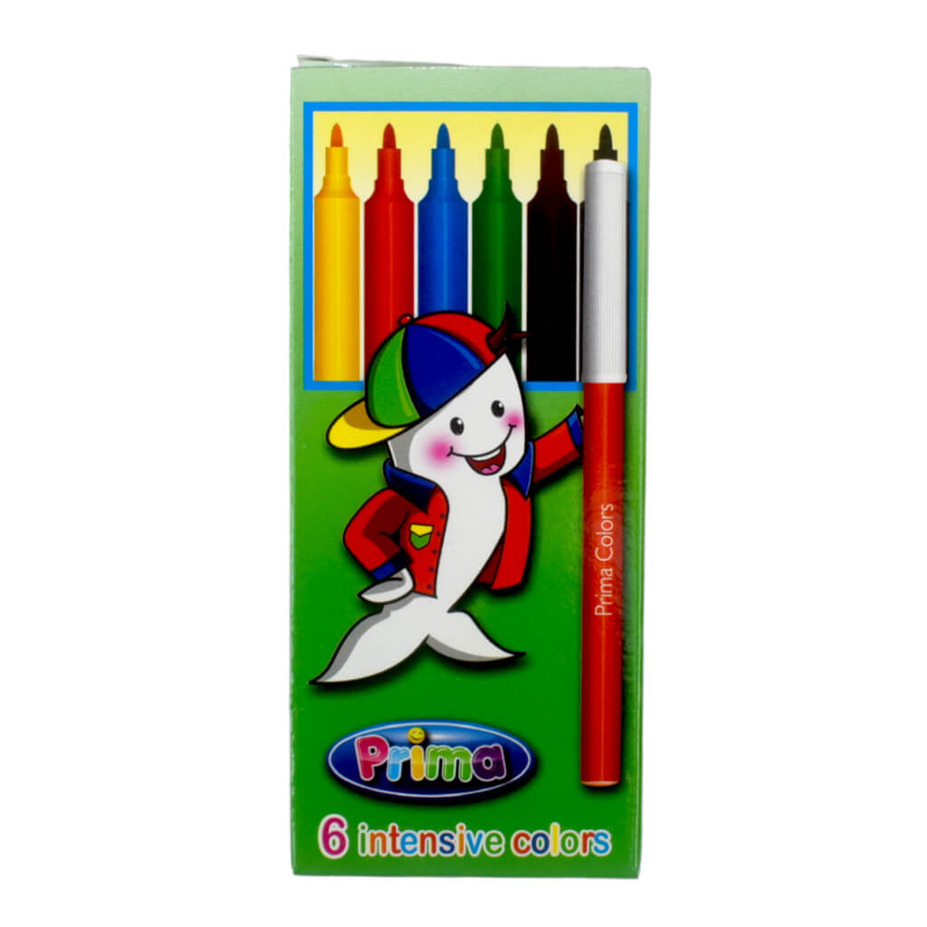 الوان فلوماستر بريما - 6 لون رفيع