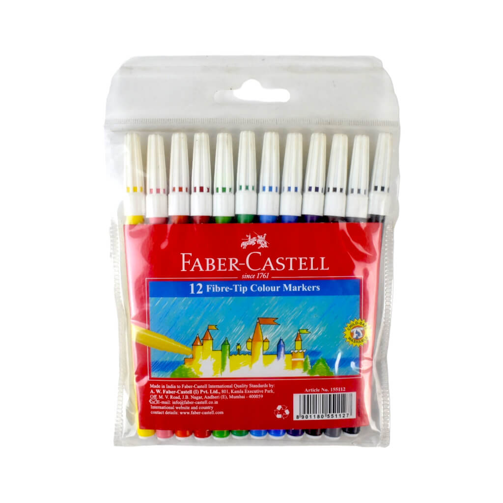 الوان فلوماستر فابر كاستل عالية الجودة رقم.155112 - 12 لون