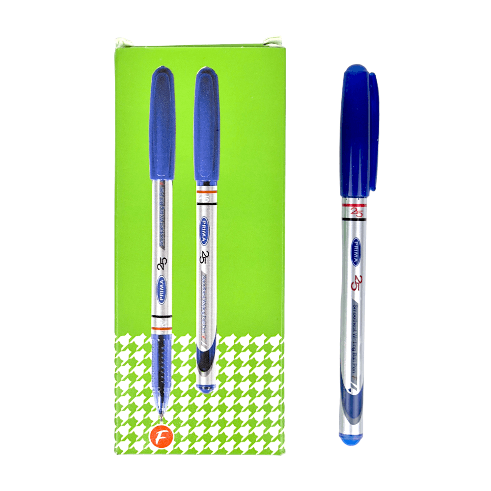 قلم جاف بريما 25 - 10 اقلام - ازرق