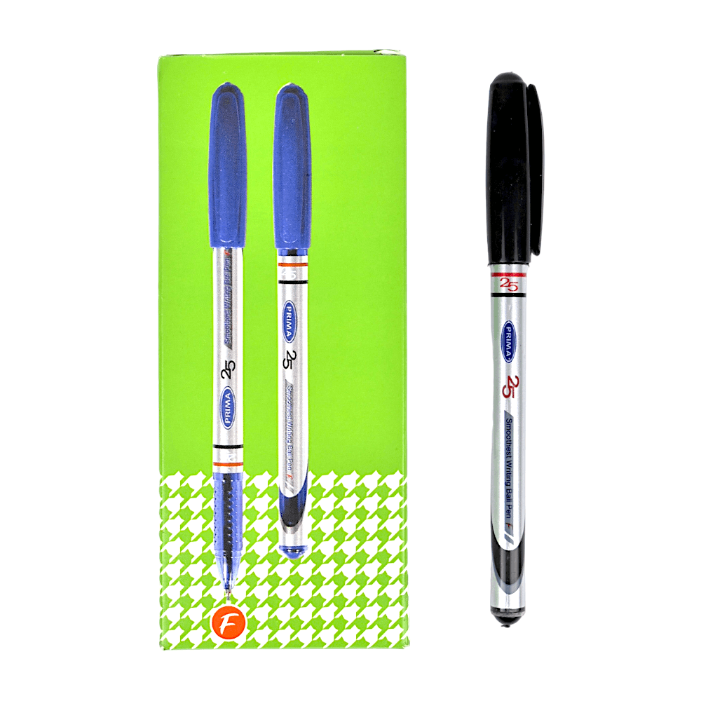 قلم جاف بريما 25 - 10 اقلام - اسود