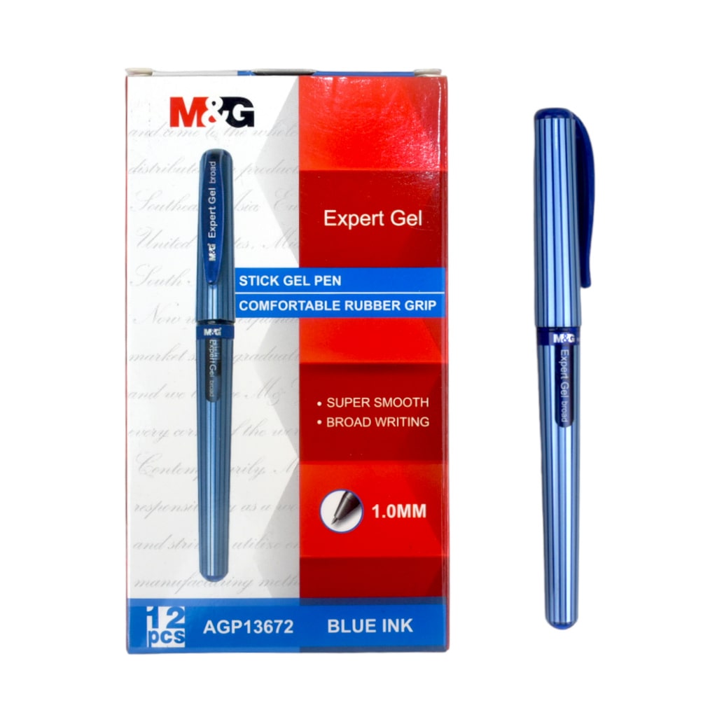 قلم جيل ام&جى اكسبرت جيل 1.0 مم رقم.AGP13672 - ازرق