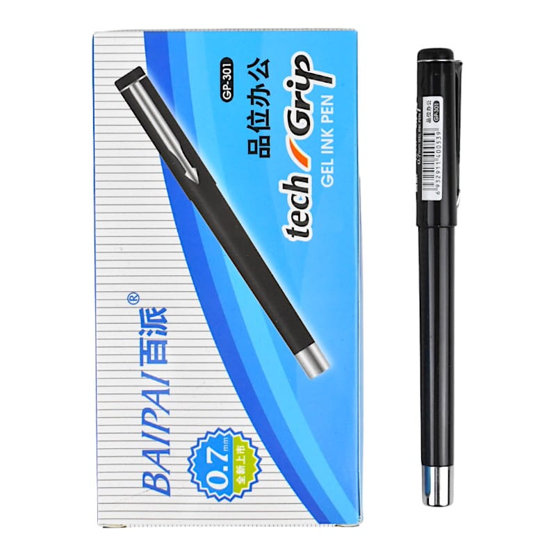 قلم جيل باى باى تيك جريب 0.7 مم رقم.GP-301 - اسود