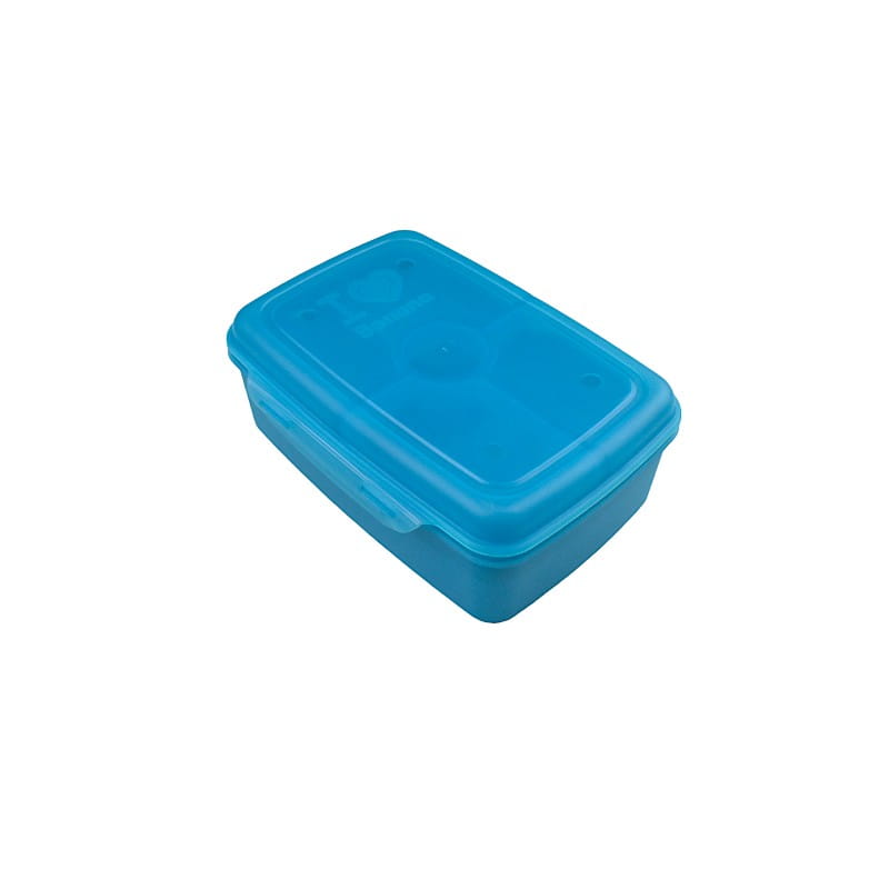 لانش بوكس 4 خانة 2 دور بلاستيك كليبس عالى الجودة بانانا سعة 2 لتر - ازرق