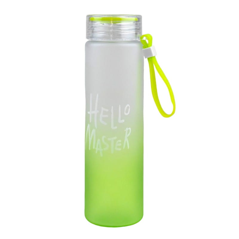 زجاجة مياه صغيرة اندلسية جروب الوان متدرجة 500 ملل رقم.AG878 - اخضر