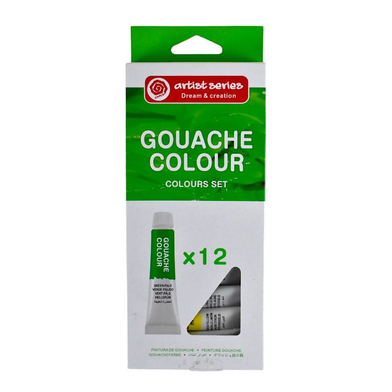طقم الوان جواش 12 ملل شيلوى ارتيست سيريس رقم.12010 - 12 لون