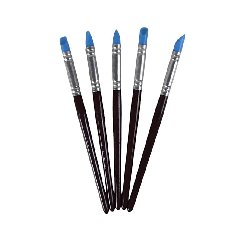 طقم فرش قلم K-MAX سيليكون رقم.6086 - 5 قطع