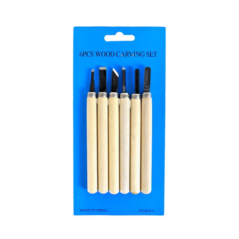 طقم ادوات نحت خشبى K-MAX عالى الجودة رقم.2204 - 6 قطع