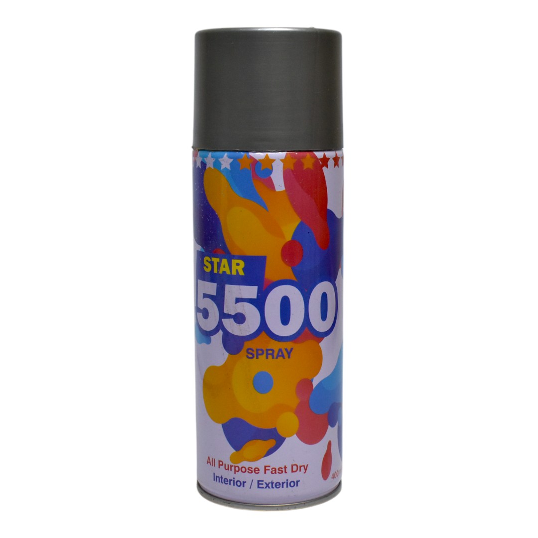 سبراى طلاء الوان من ستار 5500 - 400 ملل - فضى