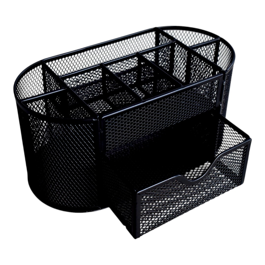 حامل اقلام شبك معدنى للمكتب Panda رقم.892 عالى الجودة - اسود