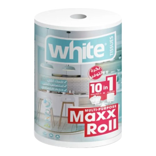 مناديل متعددة الاستخدامك وايت ماكس رول تساوى 10 بكرات