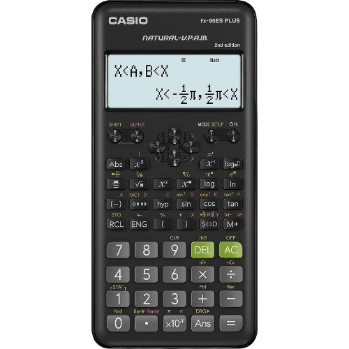 الة حاسبة رقمية FX-95ESPLUS-2WDTV من كاسيو - اسود
