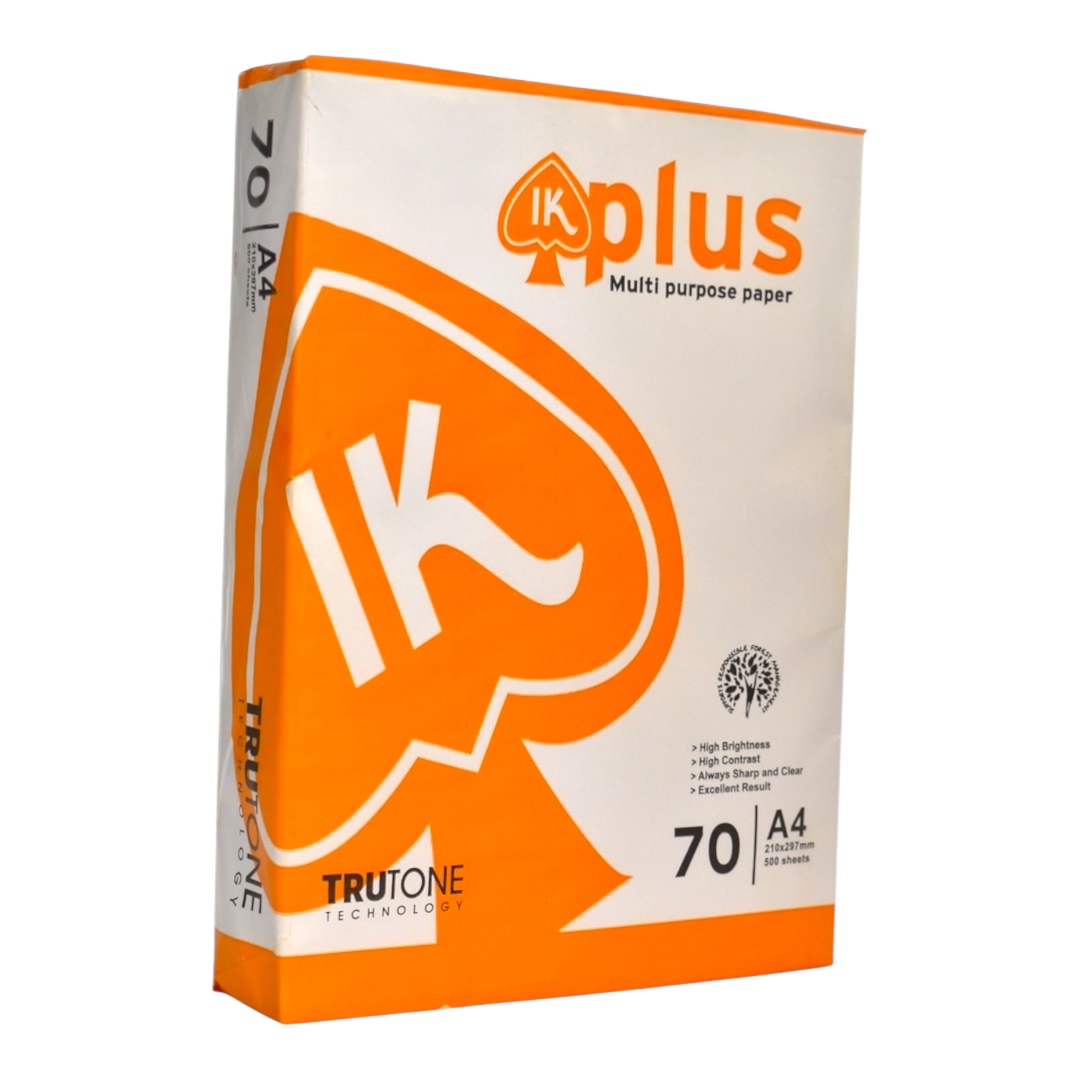 ورق طباعة IK Plus عالى الجودة 70 جرام مقاس A4