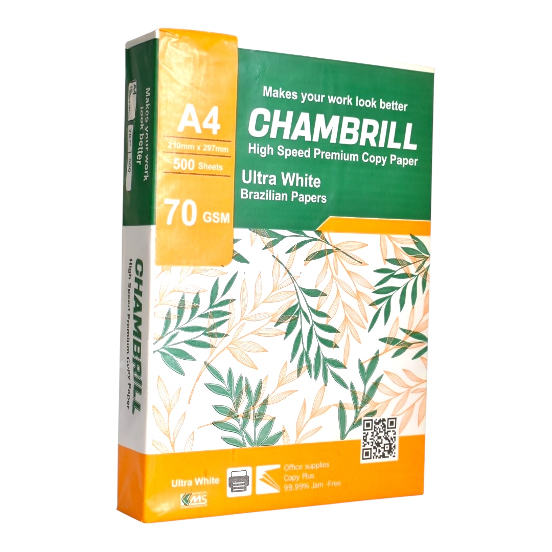 ورق طباعة Chambrill عالى الجودة 70 جرام مقاس A4