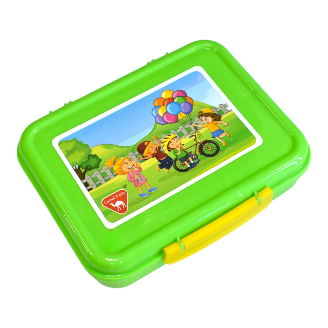 لانش بوكس بلاستيك جمل تريد عالى الجودة - اخضر فاتح