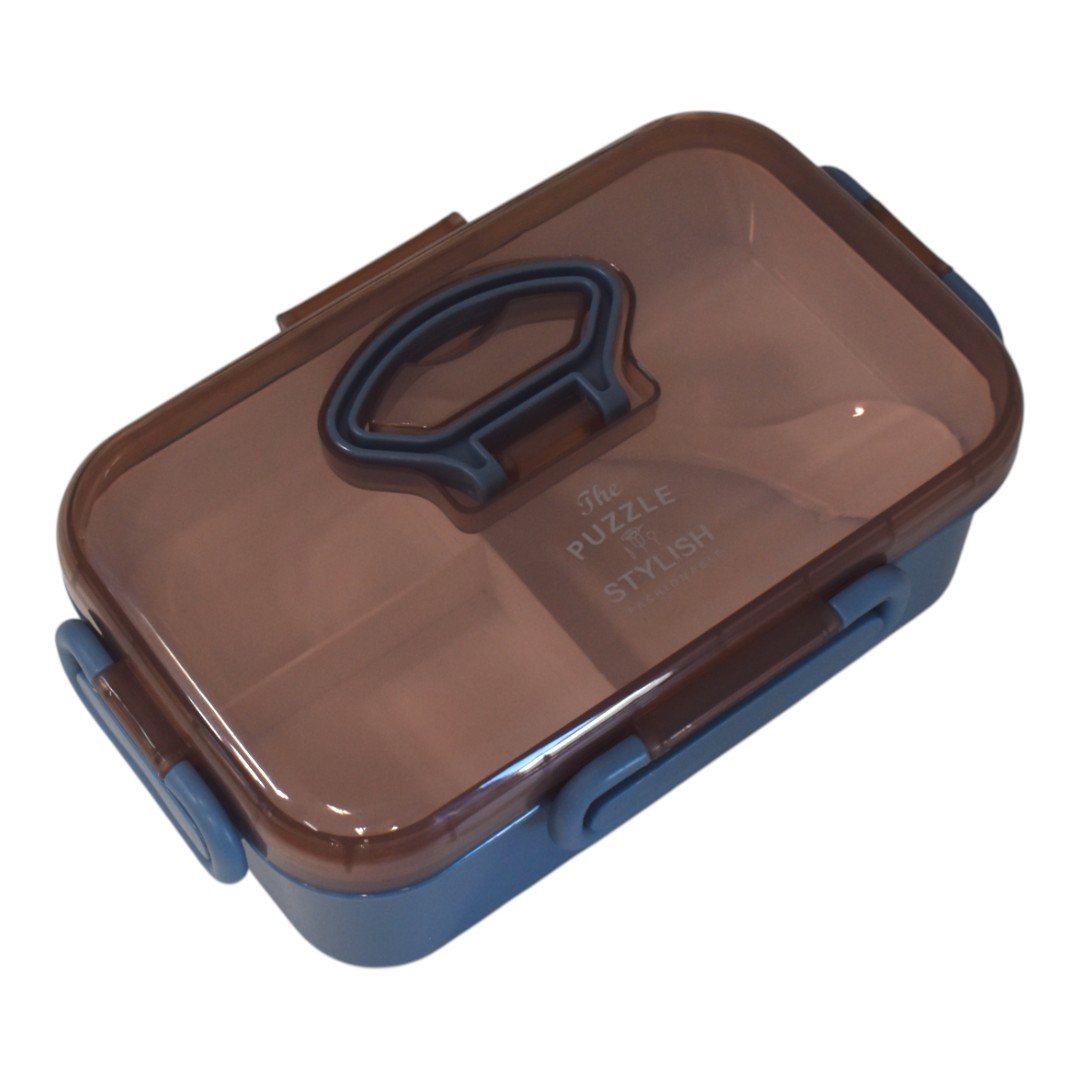 لانش بوكس بلاستيك عالى الجودة رقم.1209 - كحلى