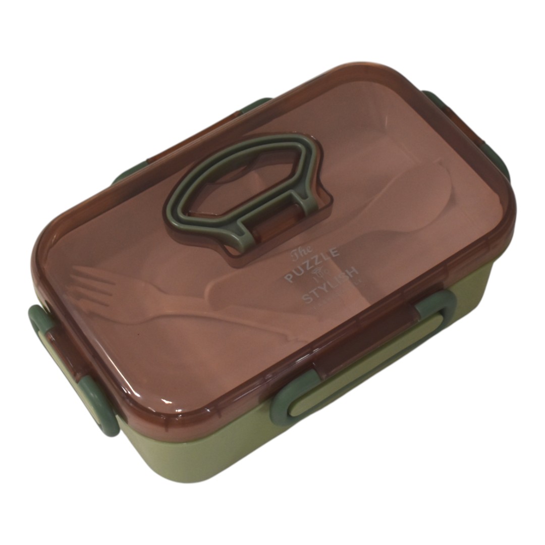 لانش بوكس بلاستيك عالى الجودة رقم.1209 - اخضر