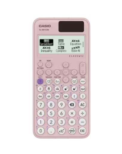 الة حاسبة علمية من كاسيو رقم.991CW - لون بينك